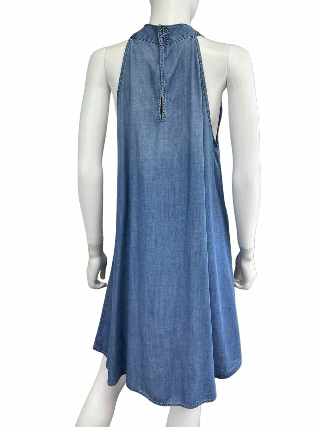 chelsea & violet NWT Blue Chambray Halter Dress Size L