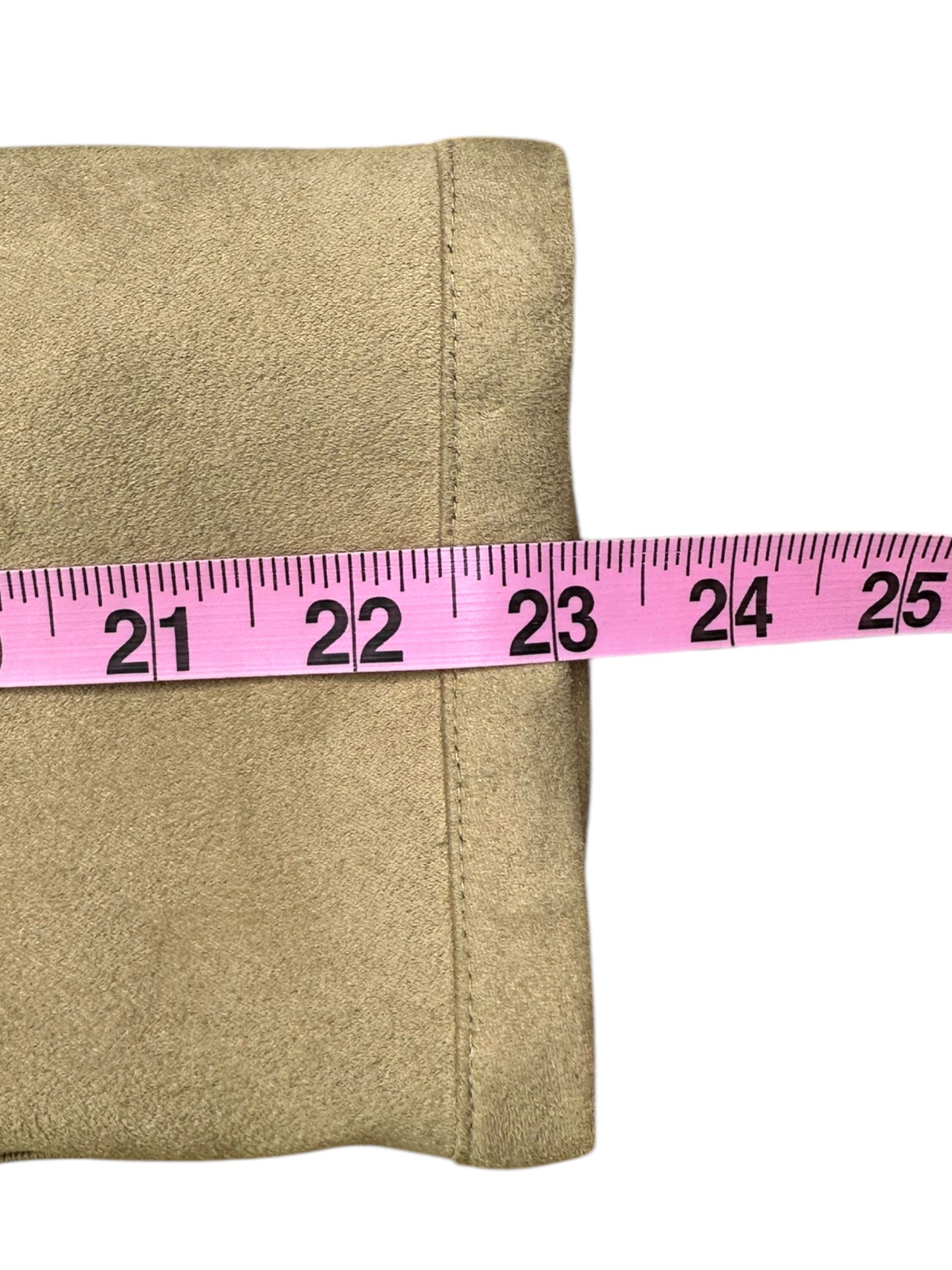 yansi fugel Tan Reversible Vegan Suede Silk Coat Size S