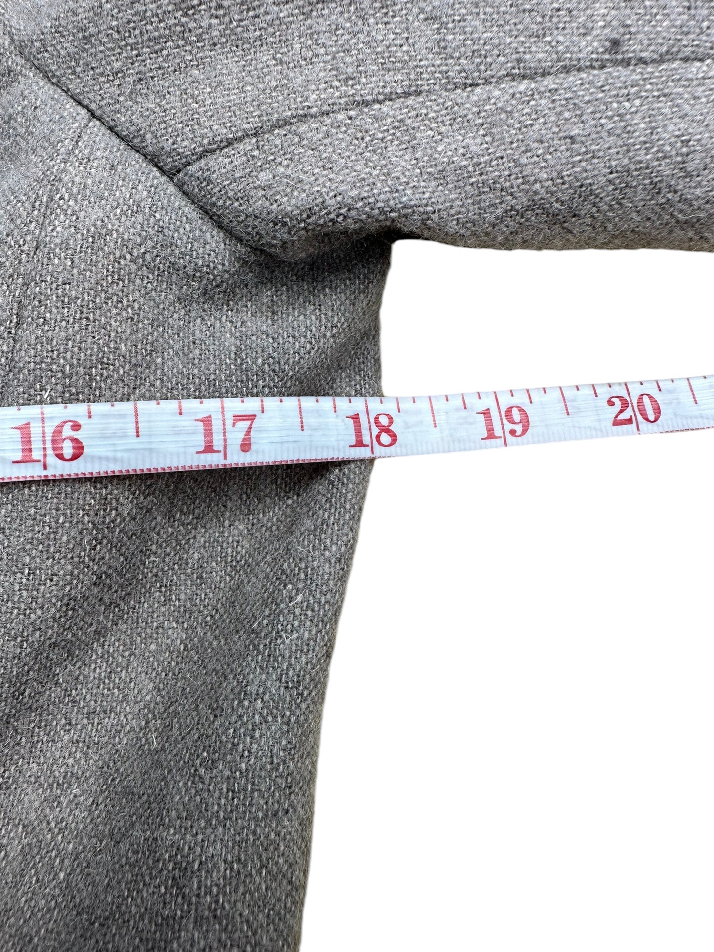 Spanner Cropped Beige Button Up Collard Coat Size 4