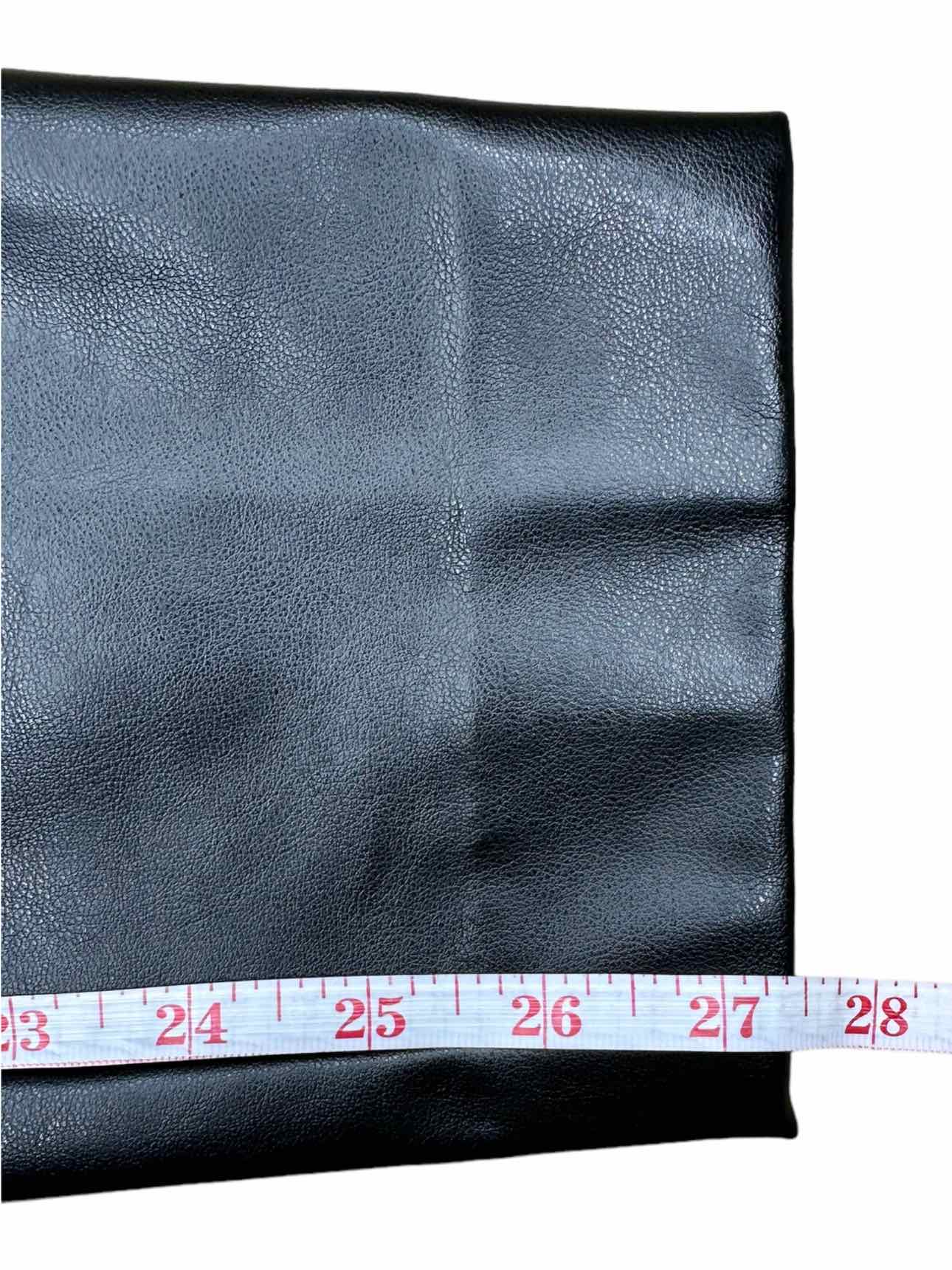White House Black Market Black Vegan Leather Size 4 BASE Pants