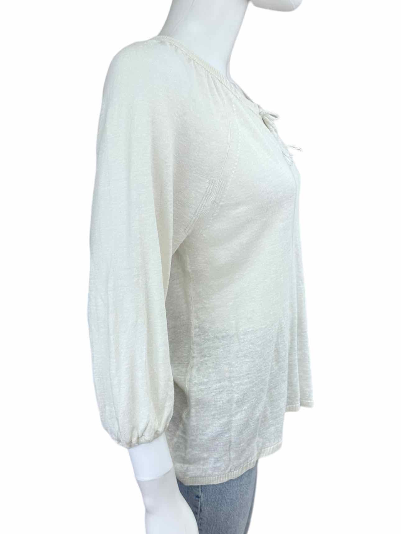 joie Ivory 100% Linen Sweater Size XS