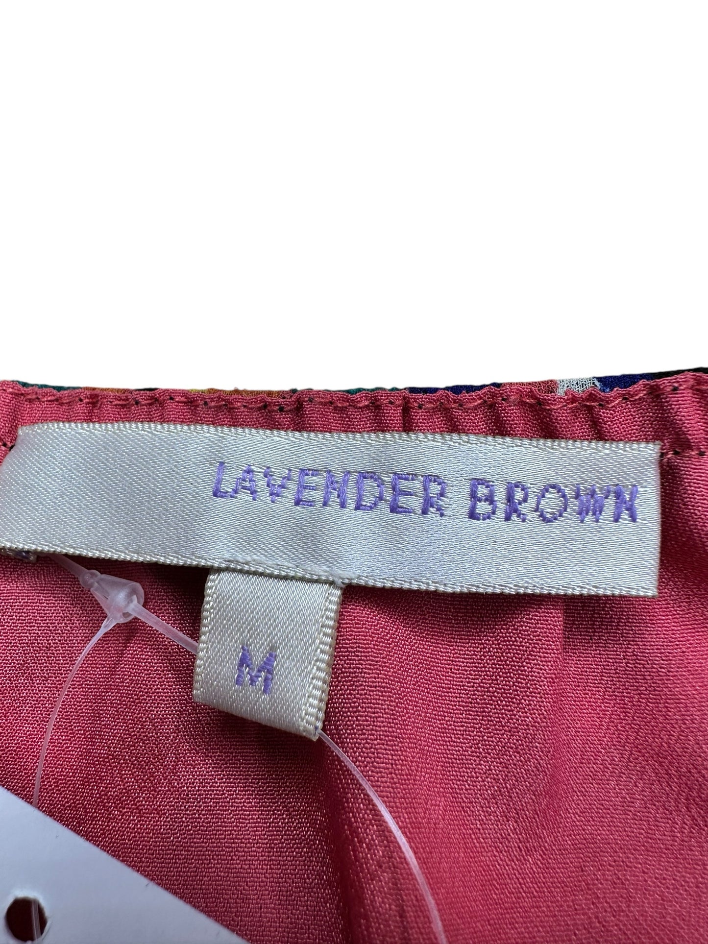 lavender brown Colorful Spotted Long dress Size M