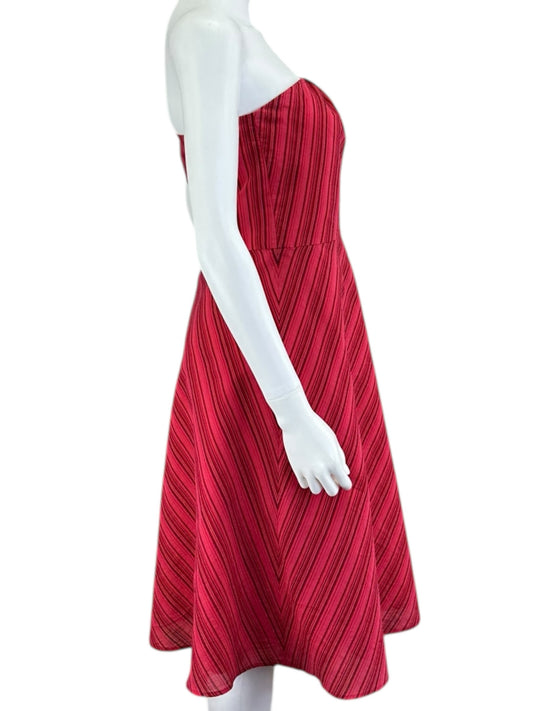 BANANA REPUBLIC Red Strapless Mini Dress Size 12