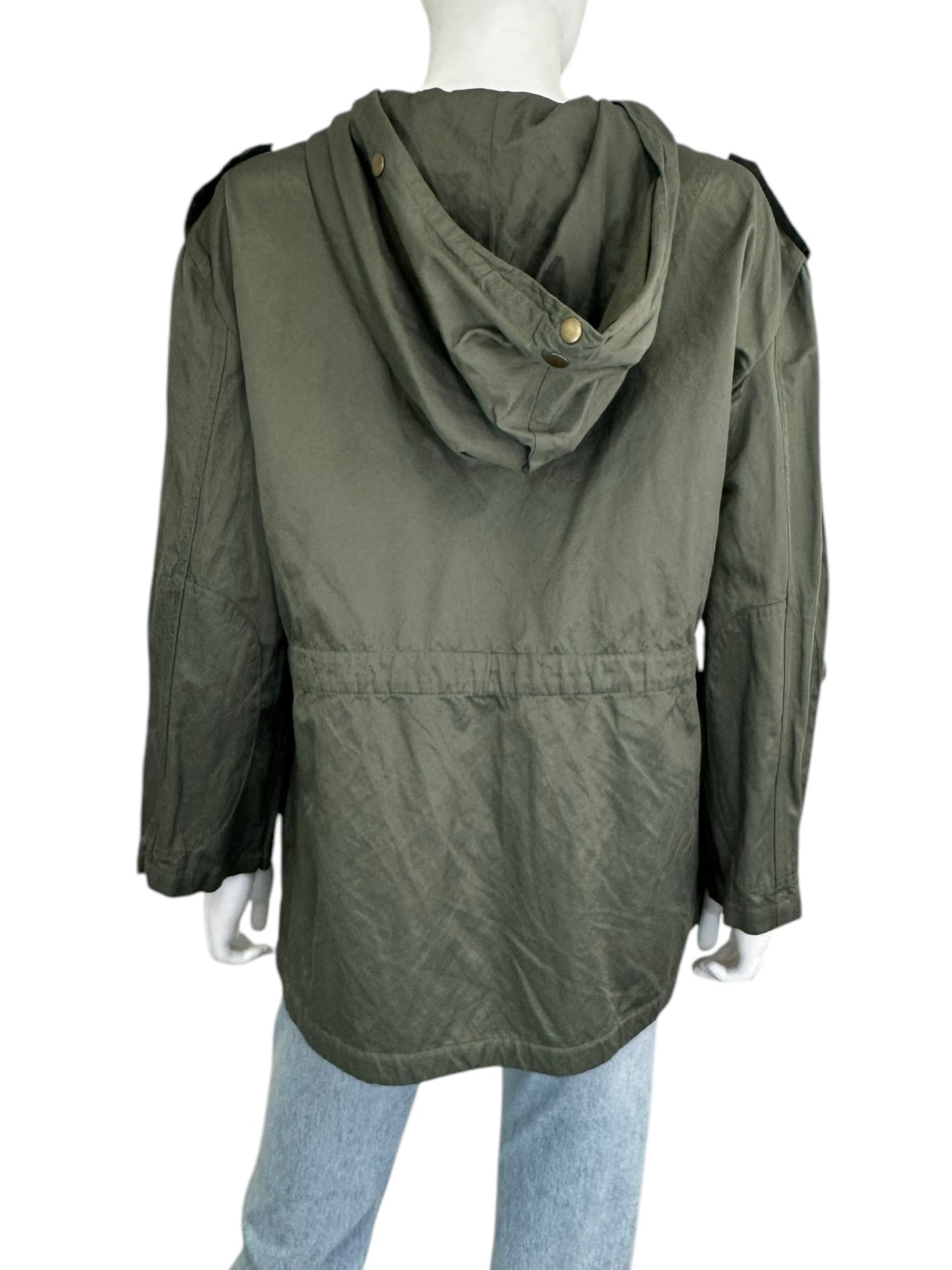 Joie Green Utility Rain Jacket Size L