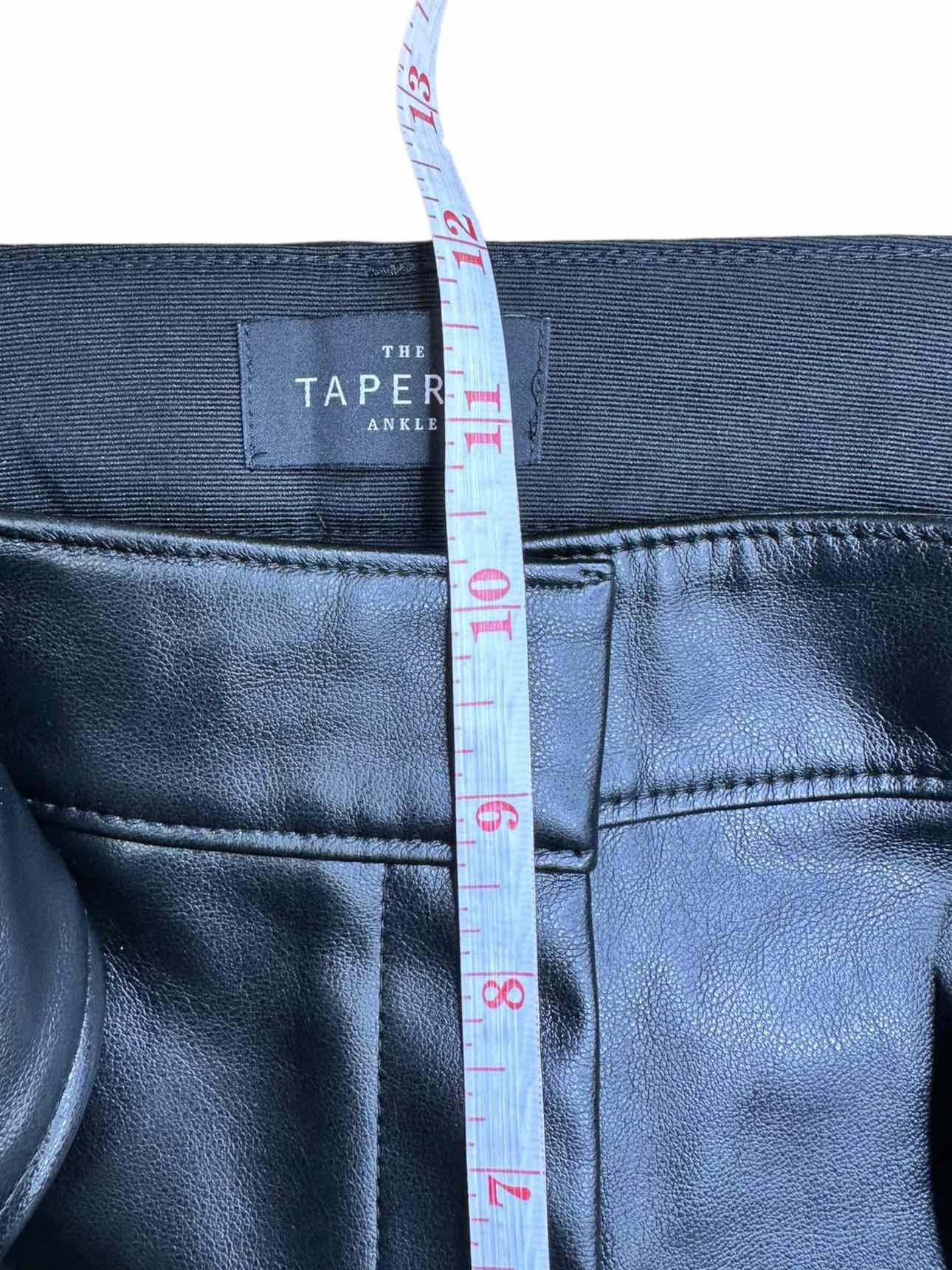 White House Black Market Black Vegan Leather Size 4 BASE Pants