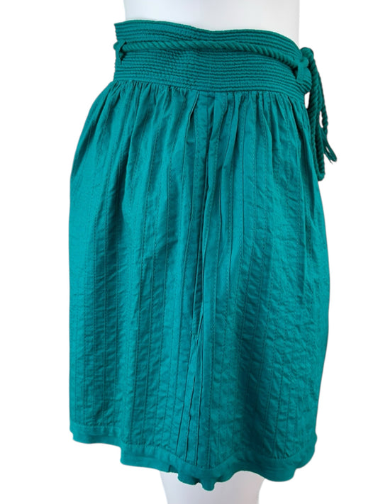 ULLA JOHNSON Teal Rina High Rise Shorts Size 0