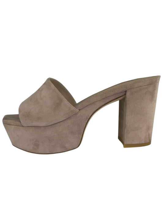 STUART WEITZMAN Lilac Suede Platform Sandal Pump Size 9