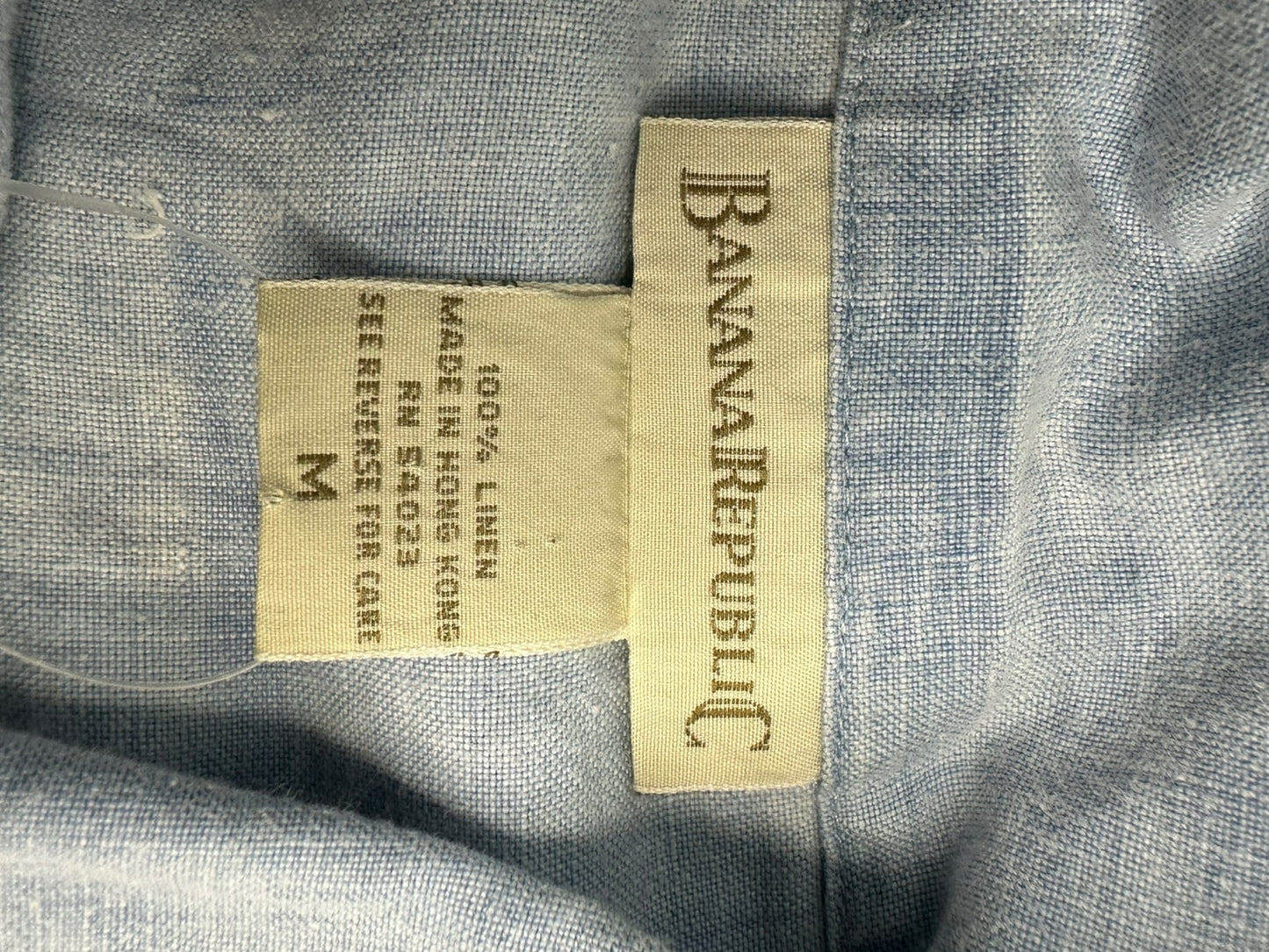 BANANA REPUBLIC Light Blue Linen Tank Size M