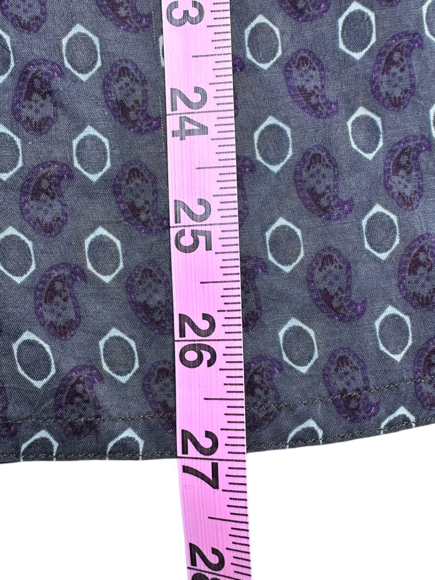 Johnny Was Gray Patterned Blouse Size S