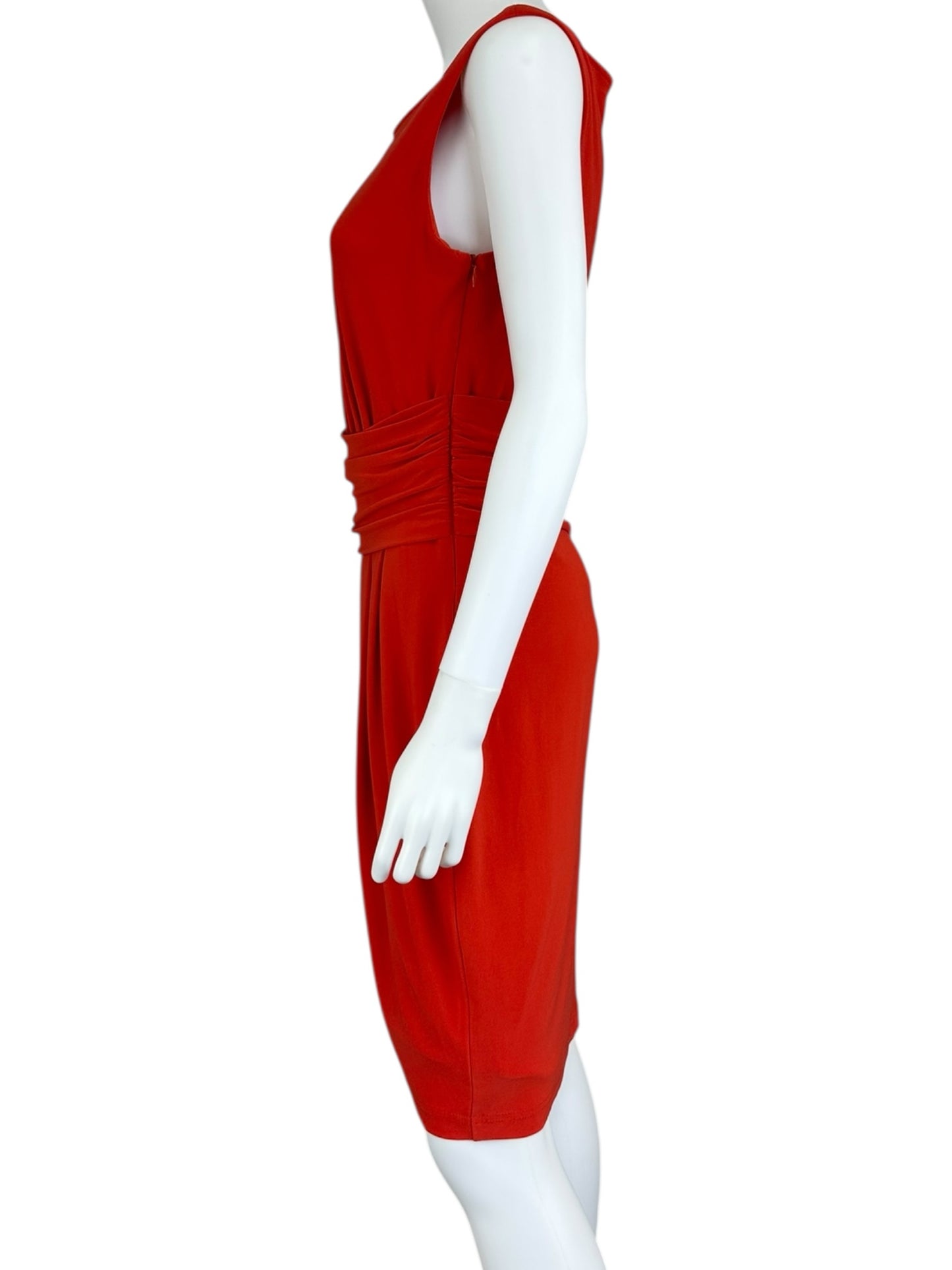 Joseph Ribkoff Orange Sheath Dress Size 12