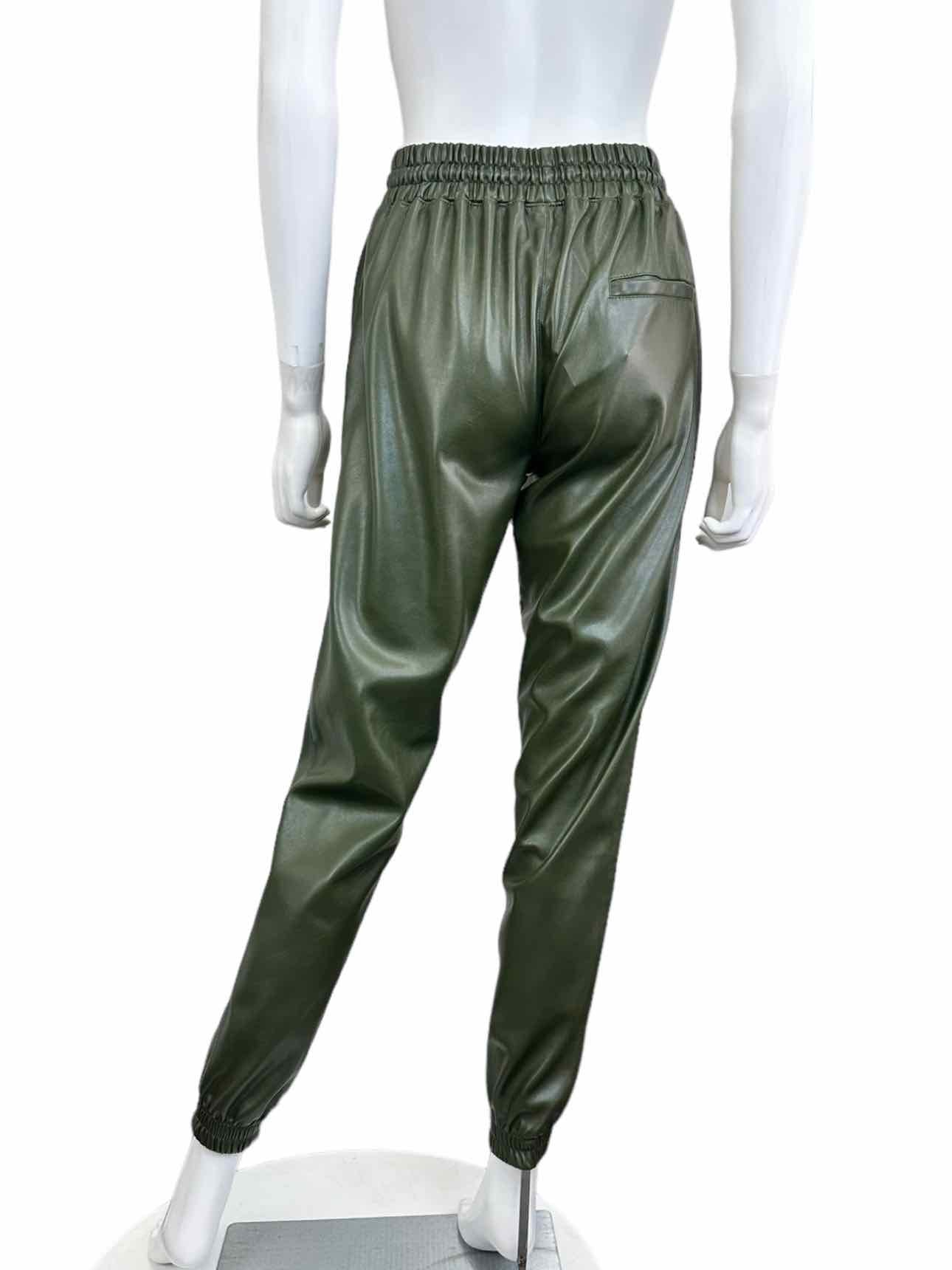 NOLI Olive Faux Leather Joggers Size XS