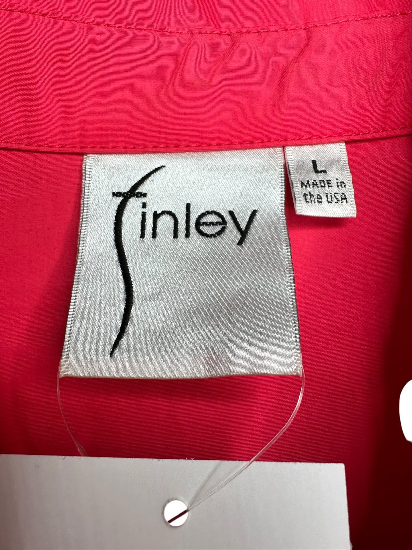 finley Pink Button Dress Size L
