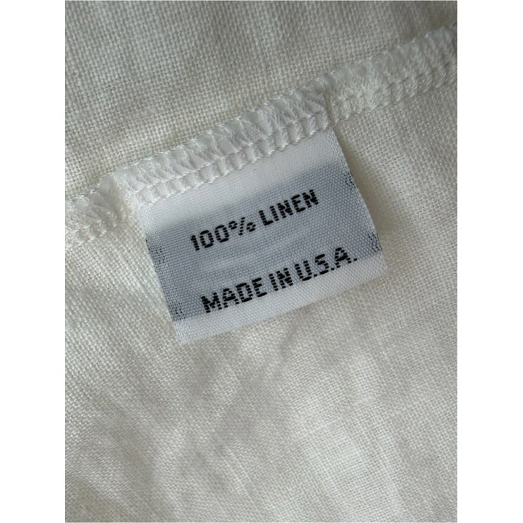 BRYN Walker White 100% Linen Tunic Size 2X