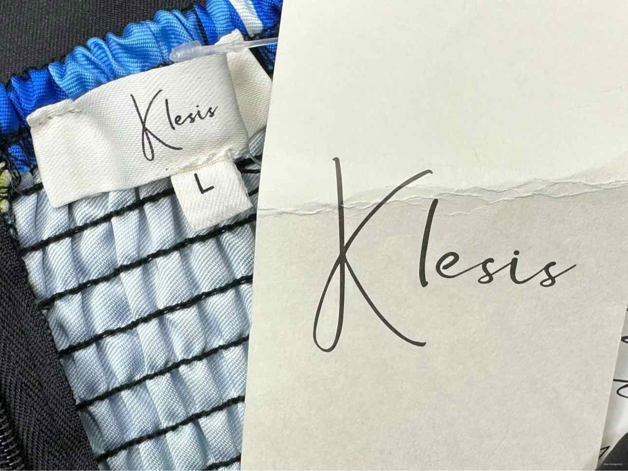 Klesis NWT Satin Floral Print Off Shoulder Cocktail Size L