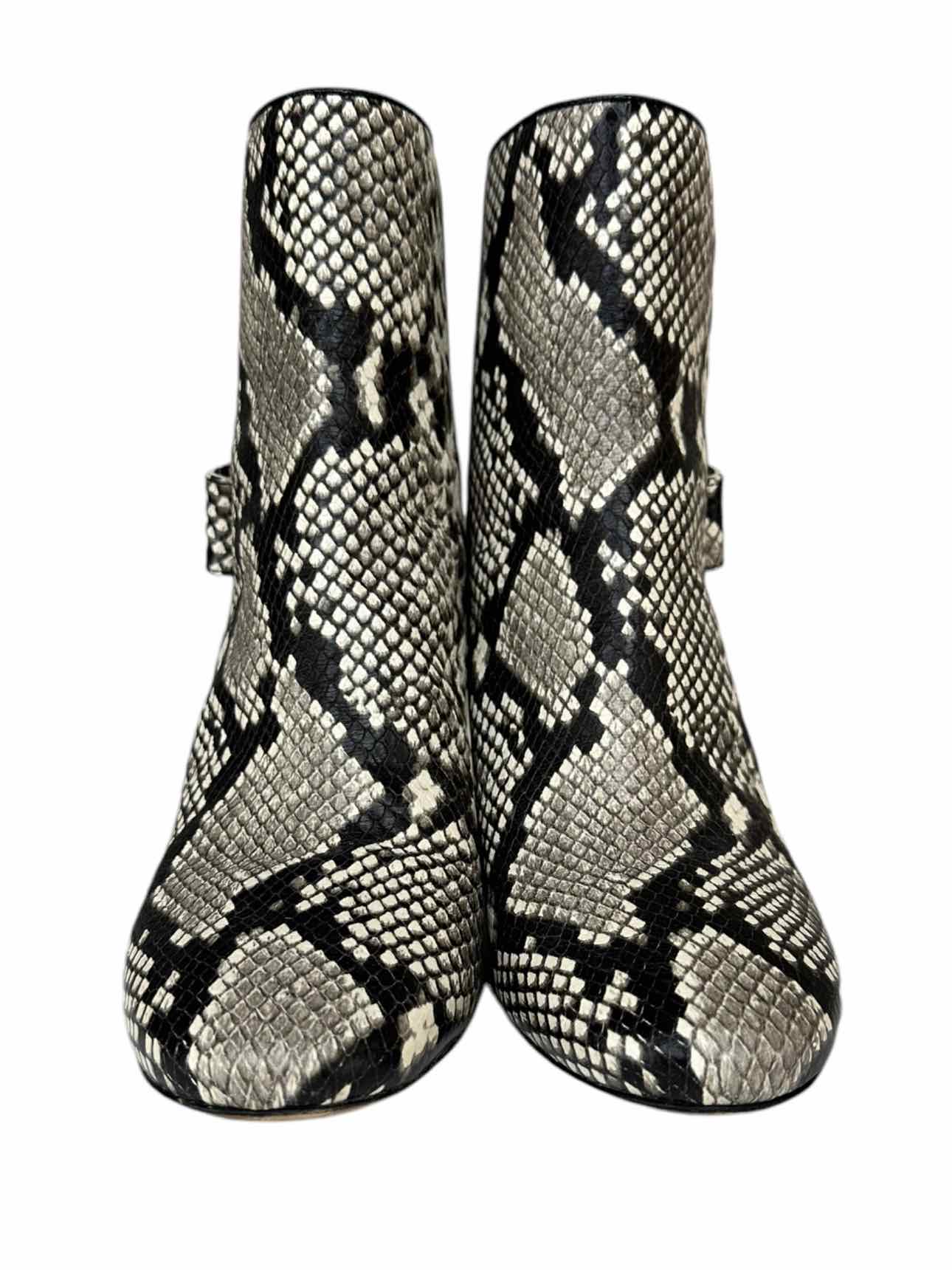 Tory Burch Snakeskin Ankle Booties Size 8