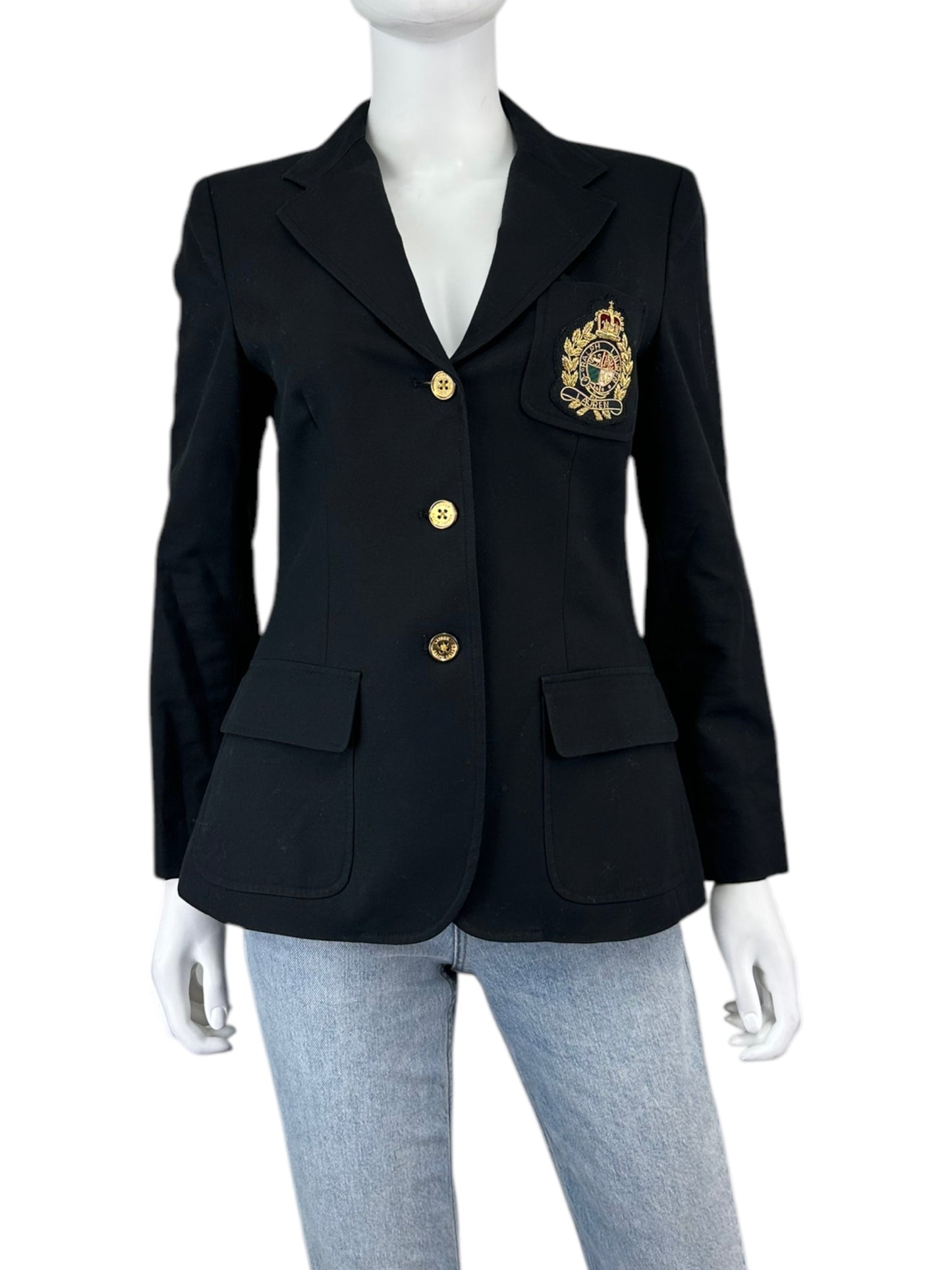 LAUREN Ralph Lauren Black Blazer Size 6