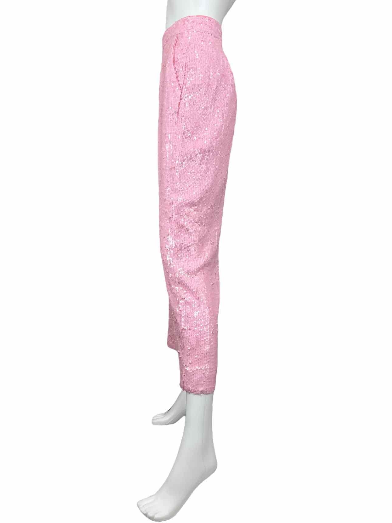 J. Crew COLLECTION NWT Pastel Pink Sequin Pants Size 6