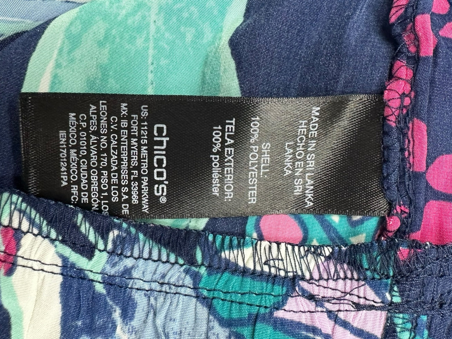 Chico's NWT Brilliant Blooms Midi Dress Size XL