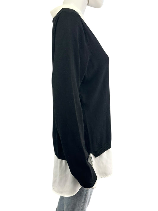 Adrianna Papell NWT Black Twofer Sweater Size XL