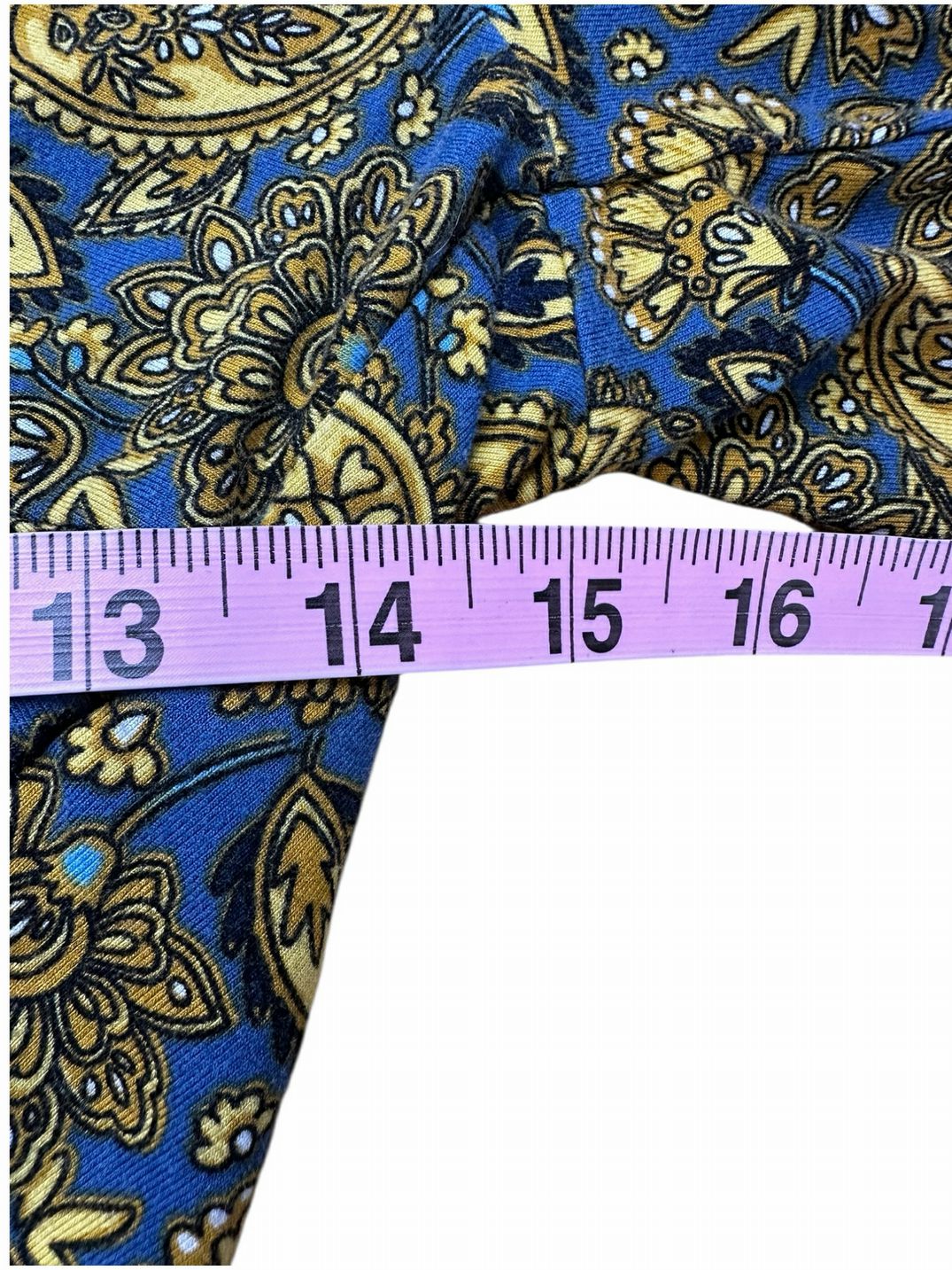 boden Blue Paisley Knot Detail Jersey Knit 2-piece Skirt Set Size 10