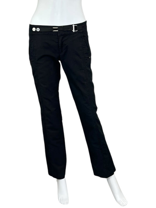 DIESEL Black 100% Cotton Pants Size 27