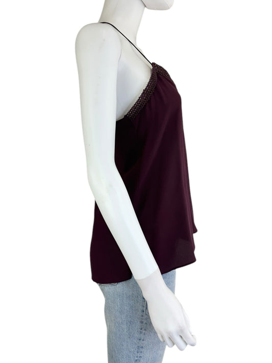 Cami NYC Purple Silk Tank Size XS