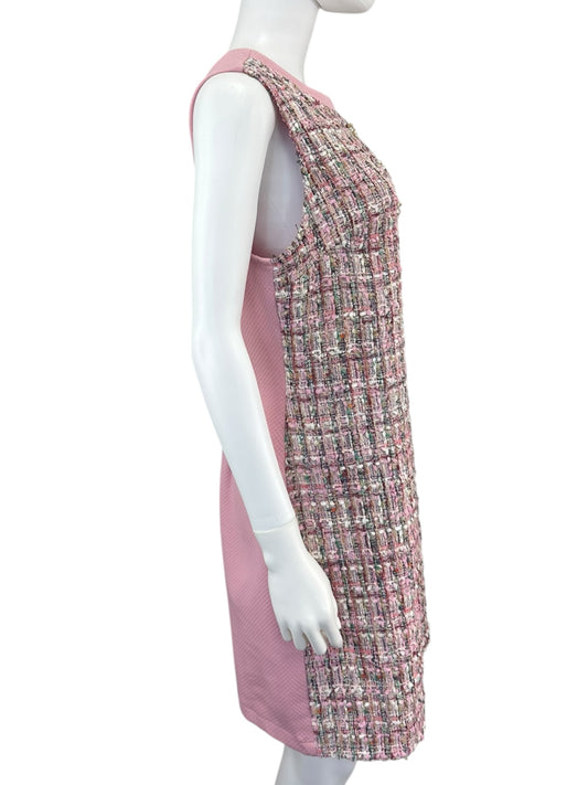 VOY Pink Tweed Mini Dress Size L