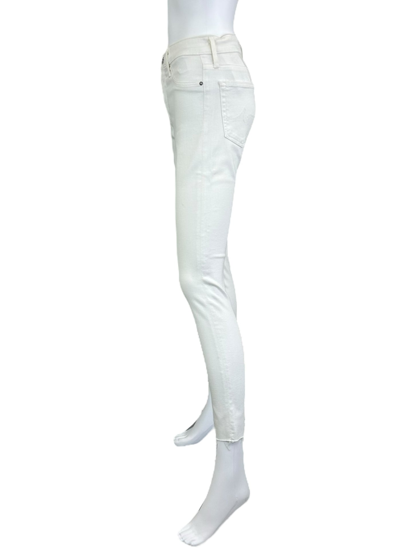 Adriano Goldschmied White Skinny Ankle Jeans Size 26