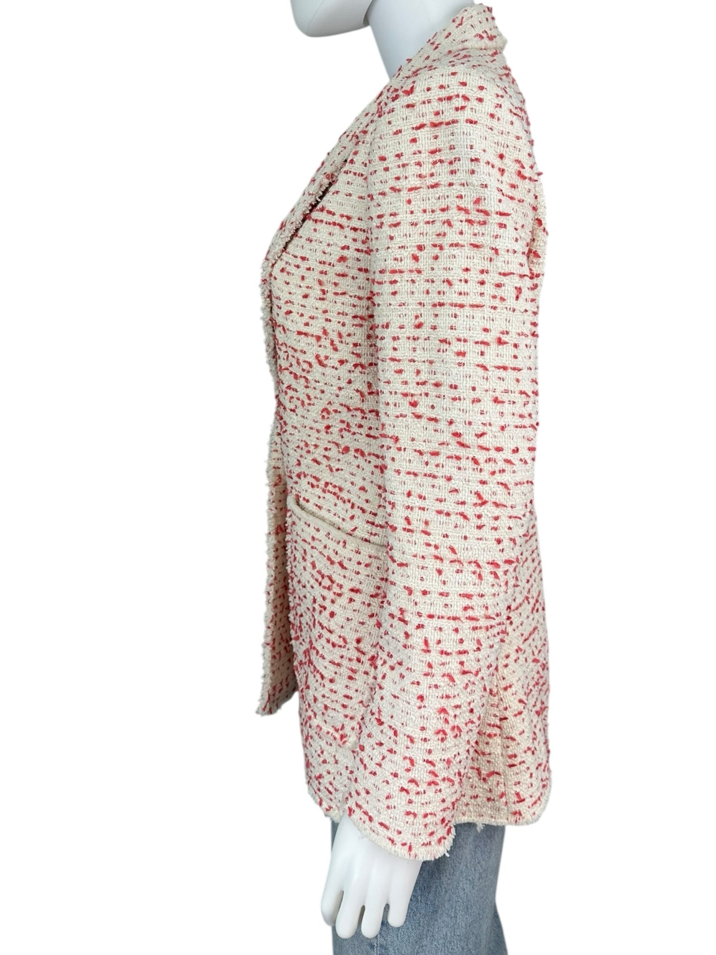 Rebecca Taylor Pink Tweed Blazer Size 4 P