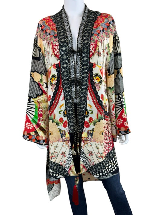 Camilla Vintage Vixen 100% Silk Kimono Jacket Size O/S