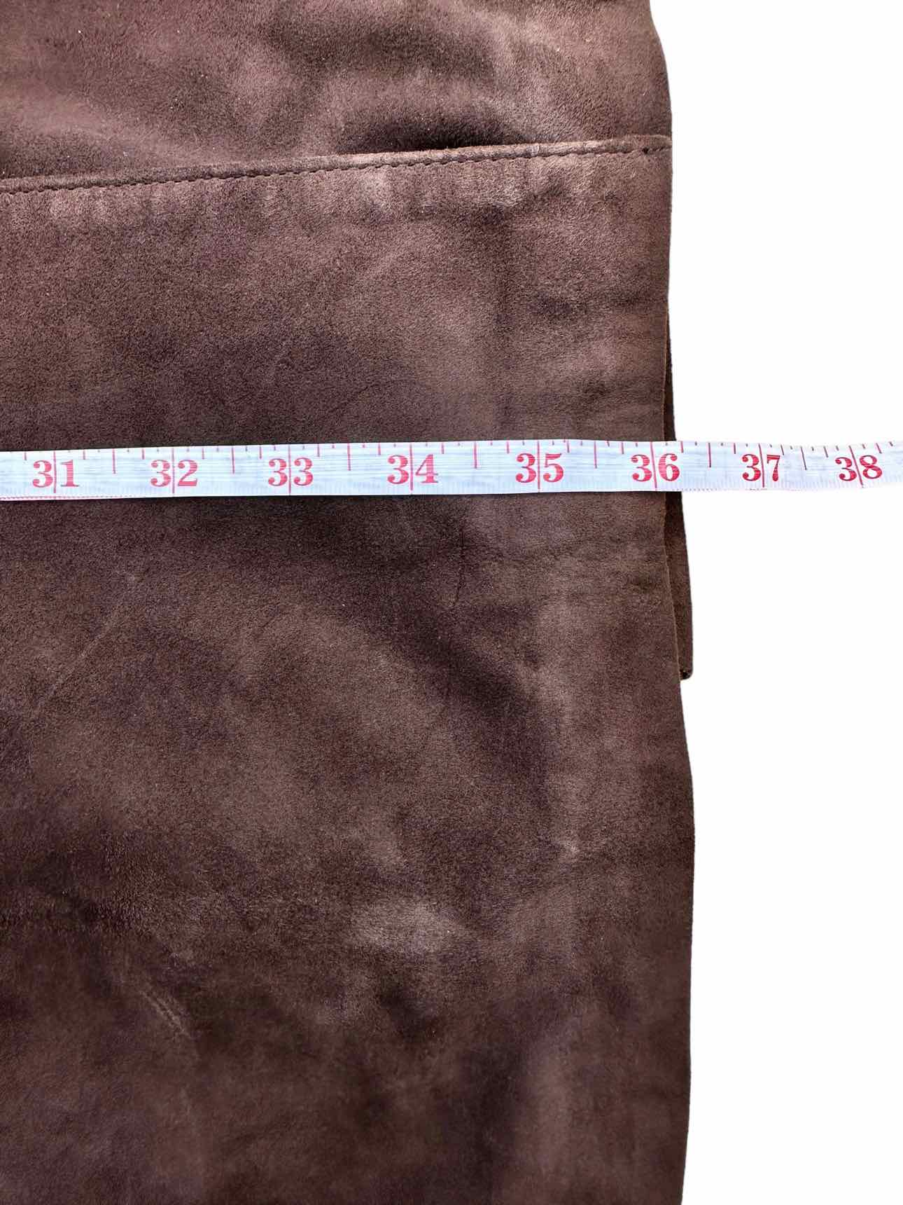ESCADA NWT Brown Suede Maxi Skirt Size 4