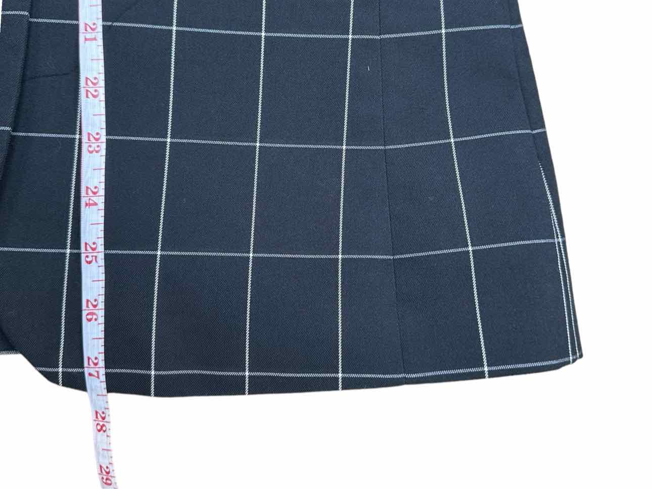 BANANA REPUBLIC Black Plaid Blazer Size 6