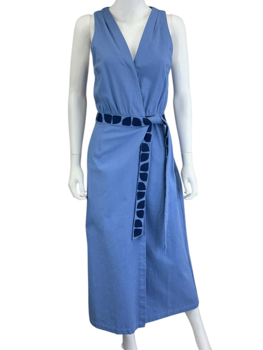 MON RENN Blue Maxi Dress Size M