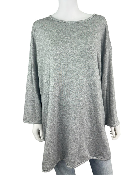 EILEEN FISHER Gray Knit Tunic Size XL
