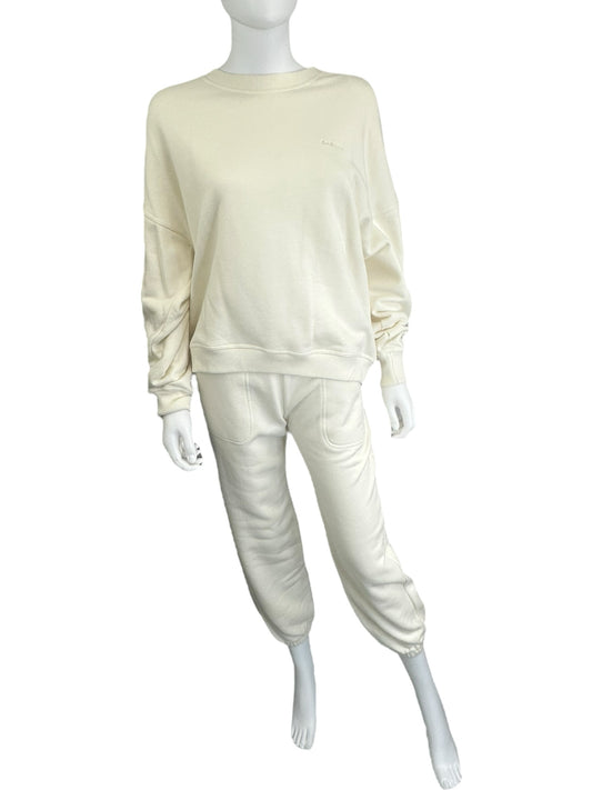SABLYN Cream Sweatsuit Size XS 2 PC Knit Set