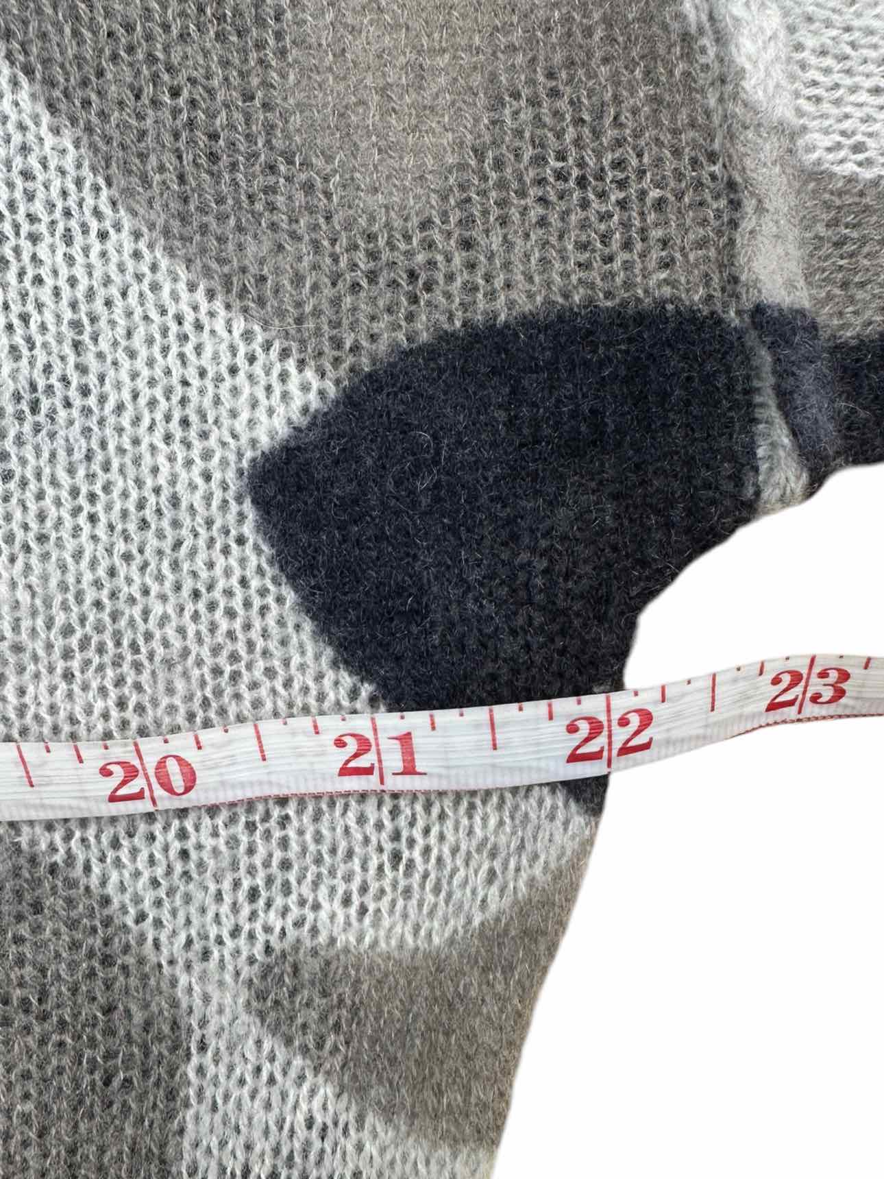SKULL CASHMERE Gray Camoflauge Cashmere Sweater Size S