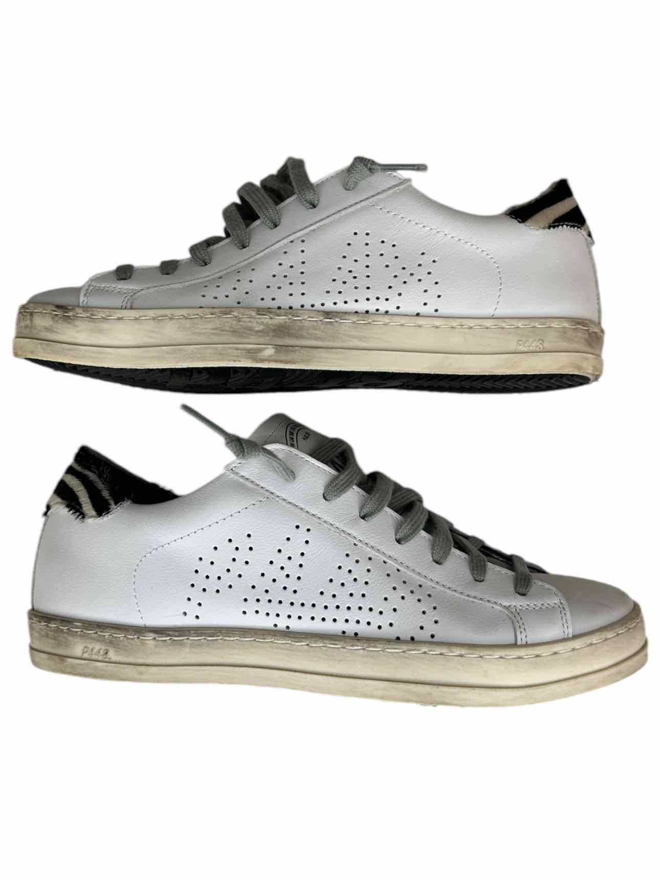P448 John Zebra Sneakers Size 36