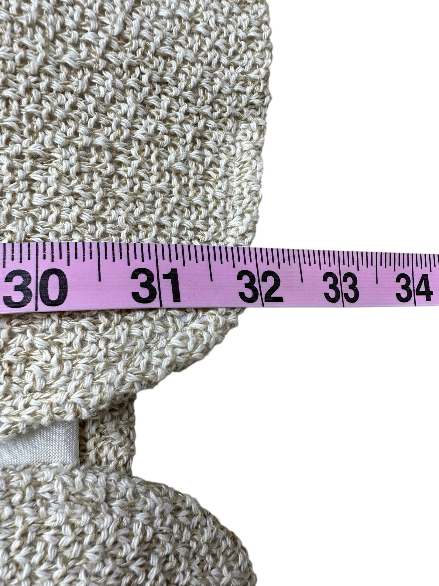 Iris Setlakwe Tan Linen Knit Blazer Size 12