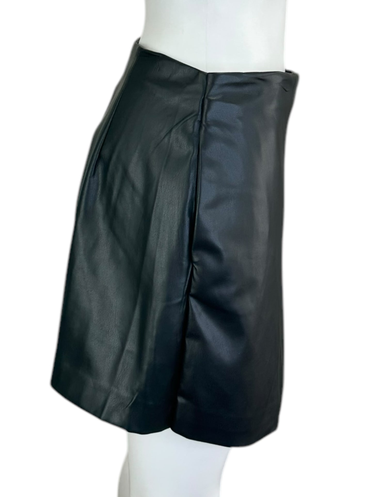 Jason Wu Black Leather Skort Size S