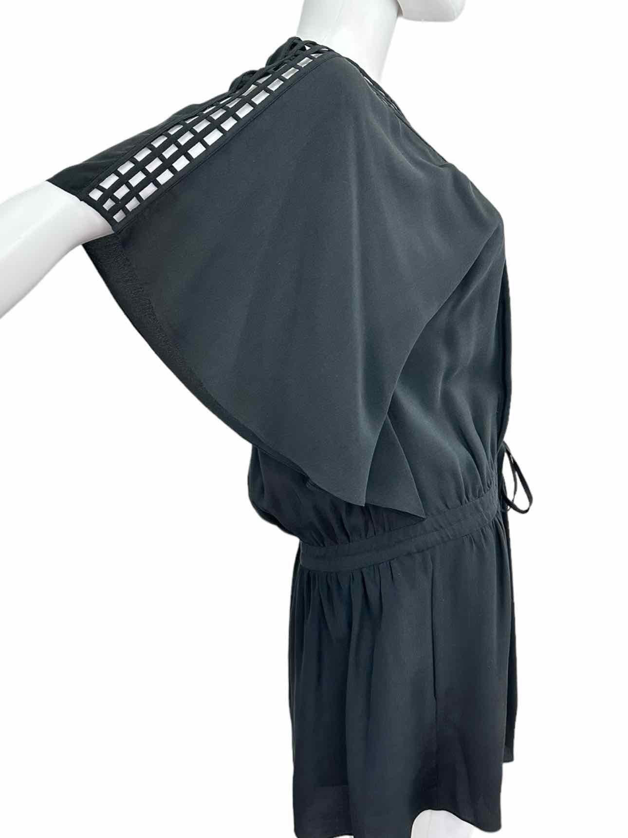 LEIFSDOTTIR Black 100% Silk Mini Dress Size 2