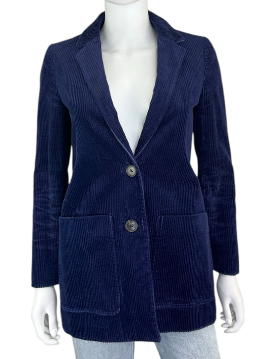 Madewell Blue Corduroy Blazer Size XS