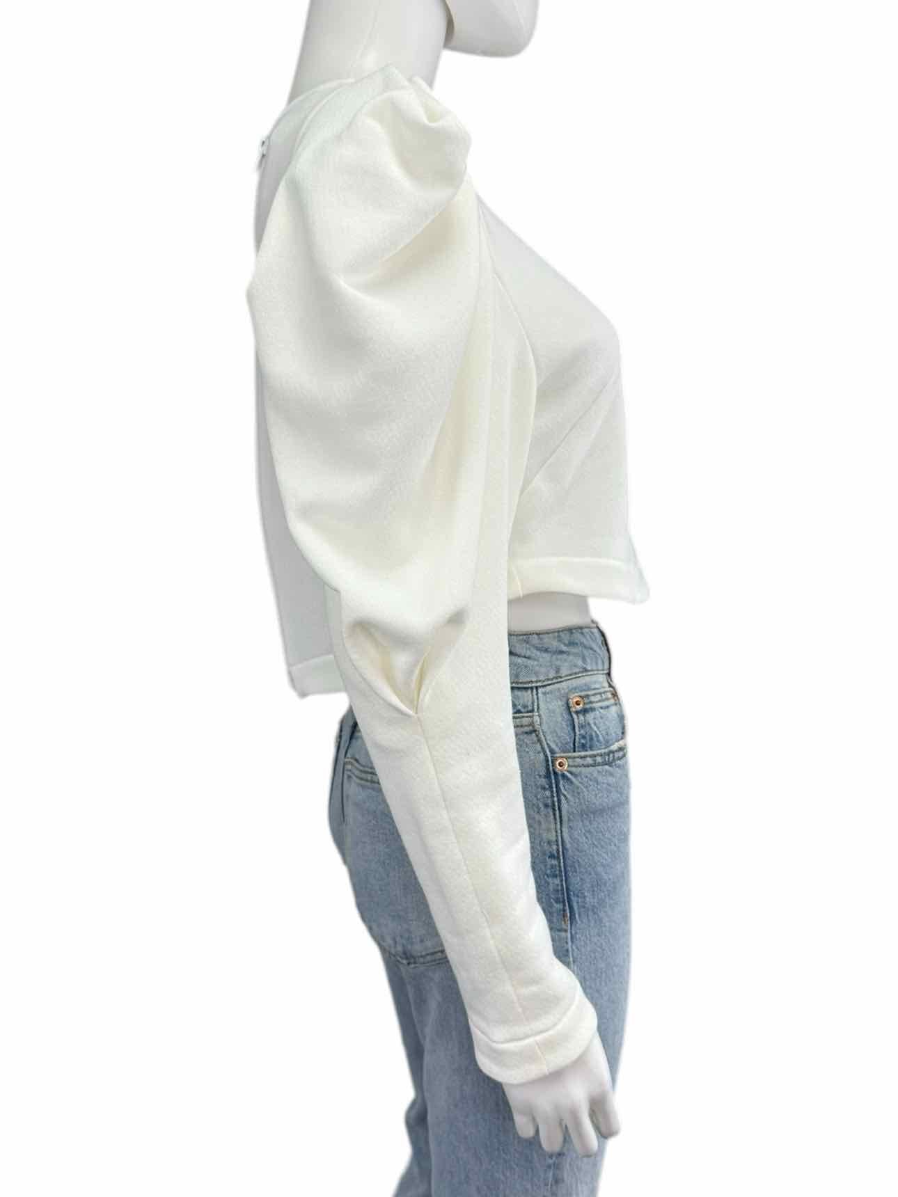KOCH Cream 100% Cotton Knit Top Size S
