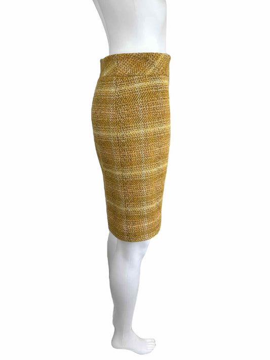 J. Crew Yellow Wool Blend Tweed Mini Skirt Size 0