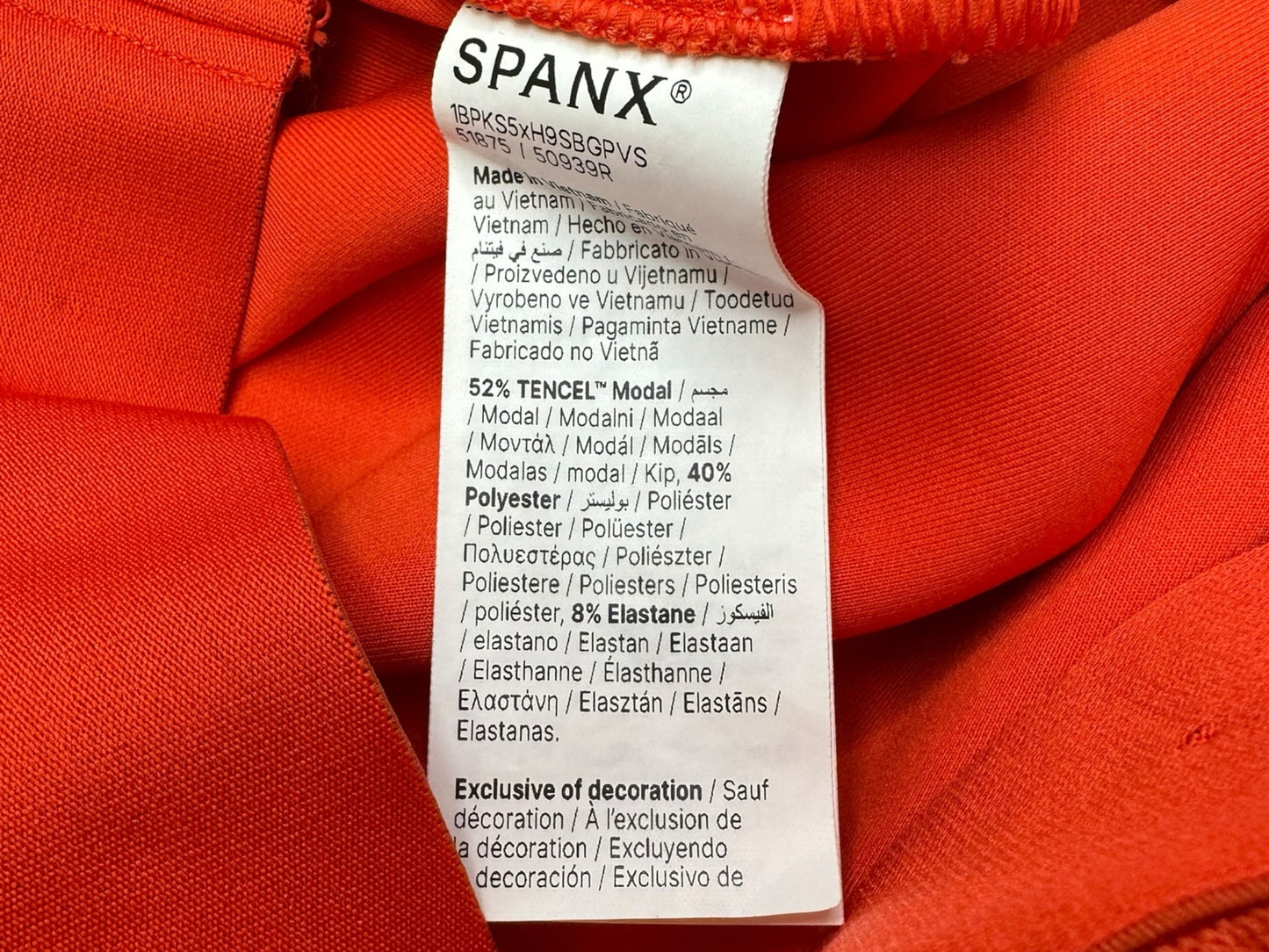 SPANX Orange AirEssentials Mockneck Jumpsuit Size S