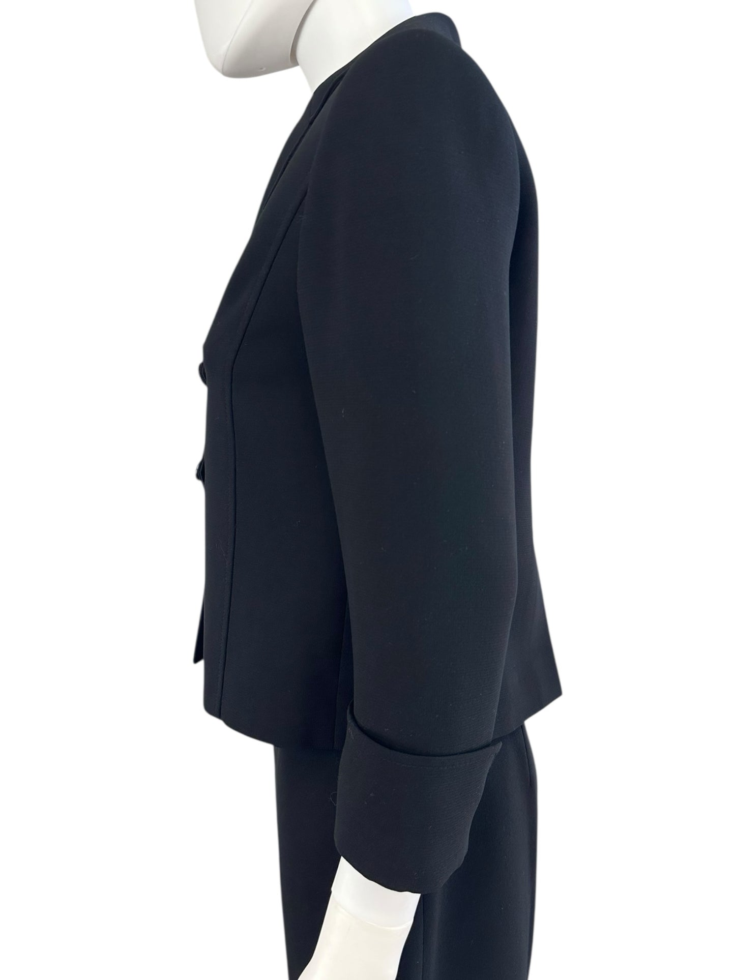 TAHARI Black Skirt Suit Size 4