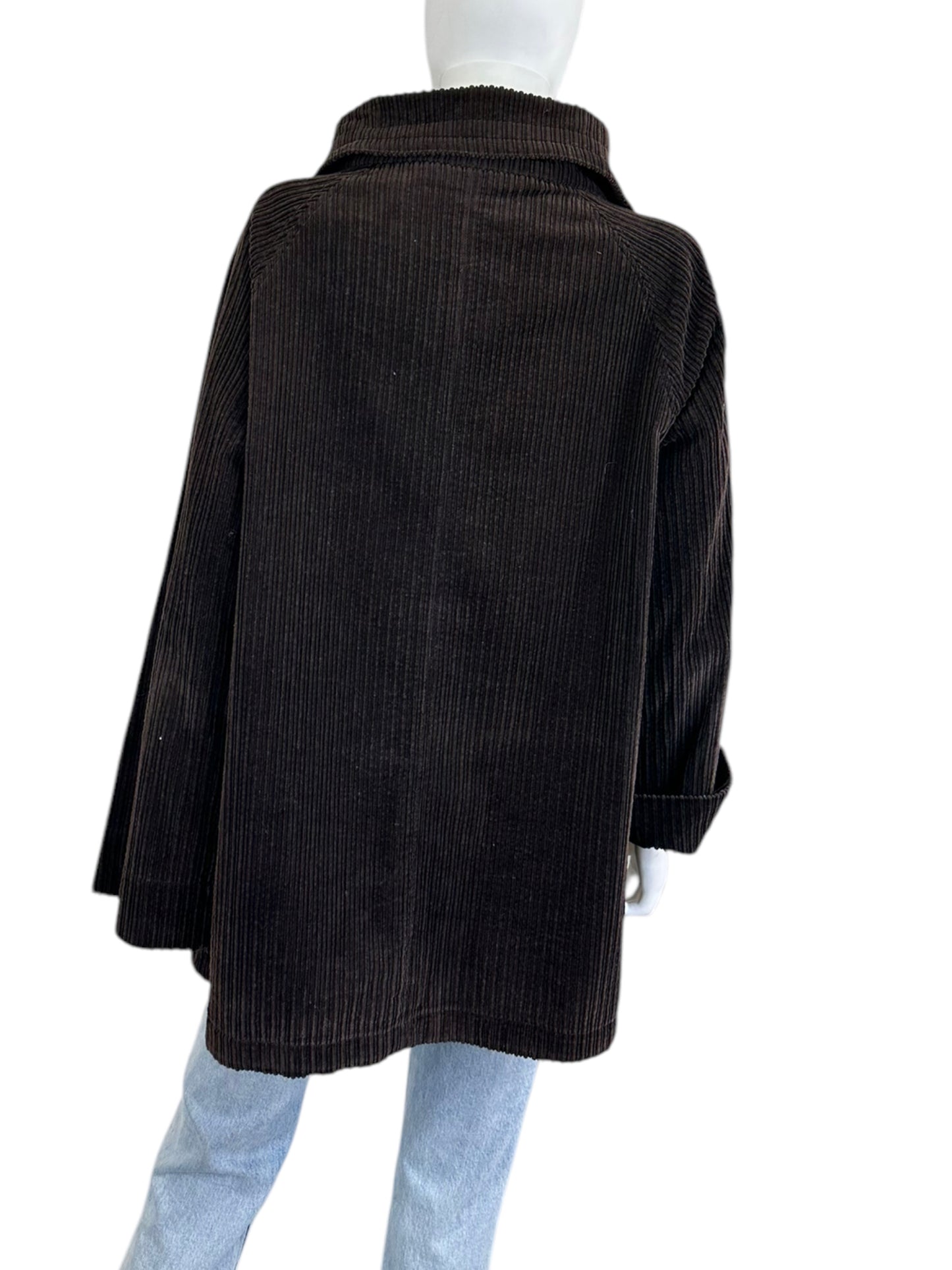 EILEEN FISHER Brown Corduroy Jacket Size M