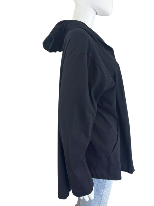 EILEEN FISHER Black Organic Cotton Sweater Cardigan Size 1X