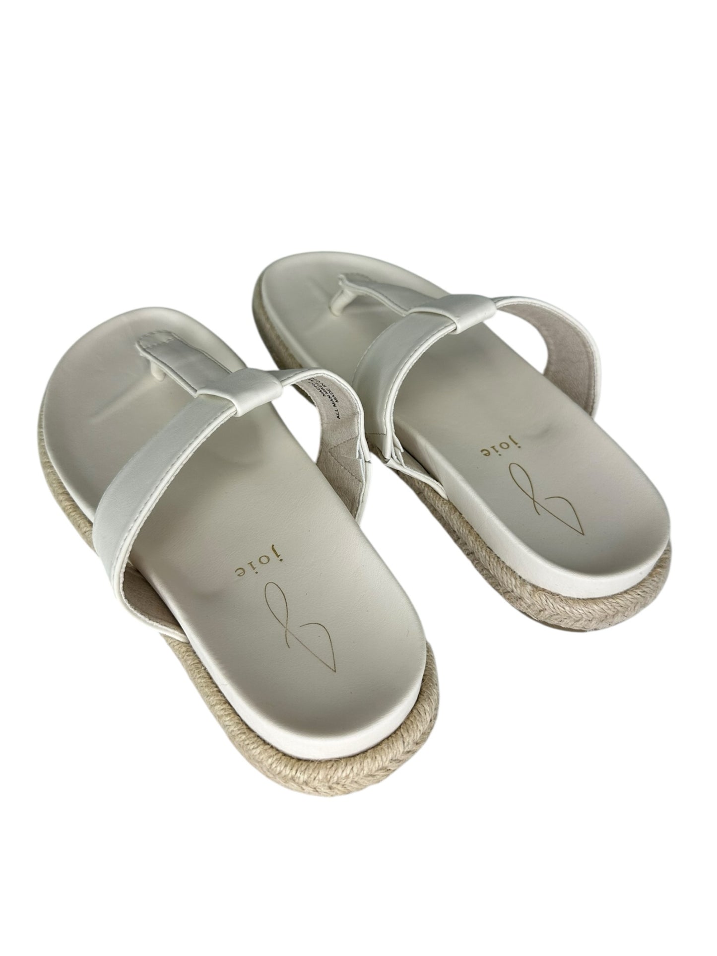 joie White Nacho Thong Sandals Size 7