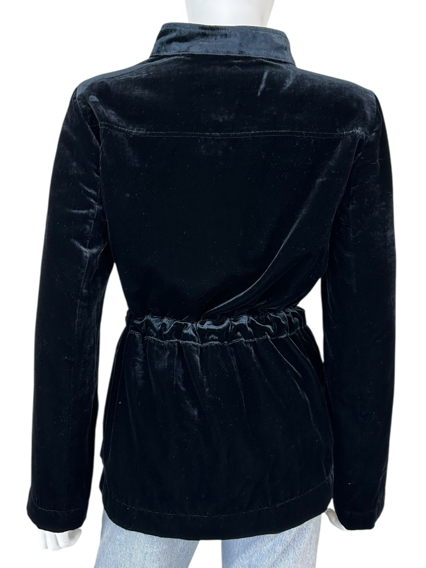 LOFT Black Velvet Jacket Size S