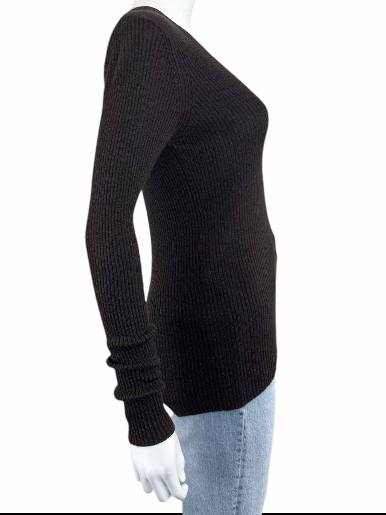 WHITE + WARREN Brown Shimmer Wool Blend Sweater Size M